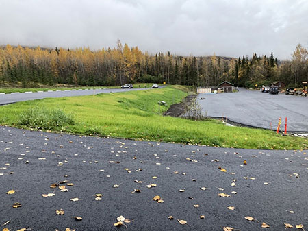 Eklutna Lake parking lot Katie SechristGaynosAlaska Department of Fish and Game
