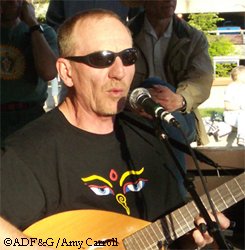 Russell Sandstrom performing with Salsa Borealis at Marine Park in Juneau Alaska Photo Amy Carroll  2007 ADFampG