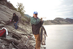 Chuck Davenport holding a few Copper River reds