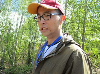 Anchorage office intern Yan Ching Liu shows his surprise at being quotcapturedquot in a learning  activity with a group of kids