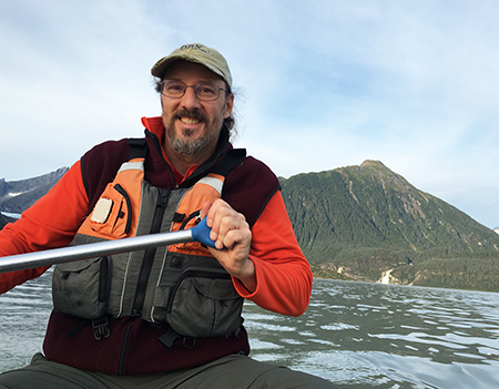 Canoeing on Mendenhall Lake Photo by Arlo Midgett