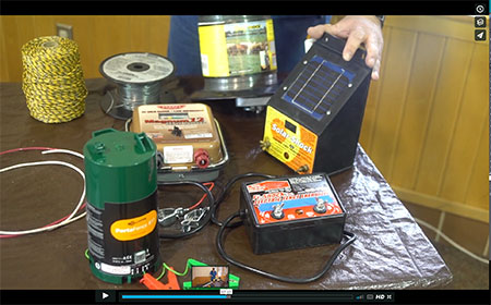 ADFampG has created three videos detailing the use of electric fences for homeowners to protect chickens and livestock as well as smokehouses and property and for campers and backpackers The first video provides an overview of the materials needed shown above
