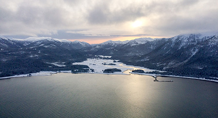 Deer country in the Inside Waters of northern Southeast Alaska
