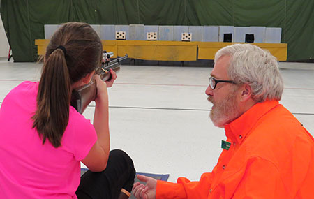 Shooting proficiency with an air rifle at the Juneau range Jeff Jemison photo