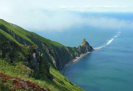 The north cape of Round Island
