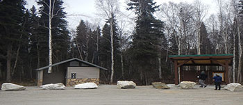 Chena River State Recreation Area Compeau trailhead post construction