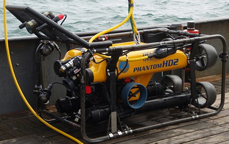 Buttercup the ROV on deck