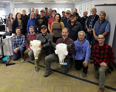 The Lower Innoko and Yukon rivers wood bison planning team meeting in Fairbanks of October 2022