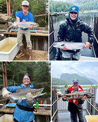 Figure 19. &mdash; Adult salmon at the Hugh Smith Weir.