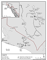 Figure 1. &mdash; Alsek River watershed.