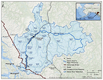 Figure 1. &mdash; Map of Stikine River.