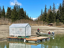 Figure 4. &mdash; The 'tag shack'.