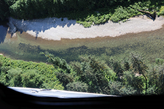 Figure 6. &mdash; Aerial view of pink salmon in the Keta River.
