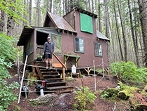 Figure 8. &mdash; The Chilkoot weir ADF&G cabin.