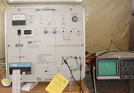 Bendix sonar was the first sonar developed for counting fish in rivers Above a Bendix sonar counter prints out fish counts on paper tape left while an oscilloscope right displays echoes bounced off of fish