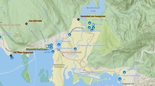 Open GoFishAK interactive sport fishing maps