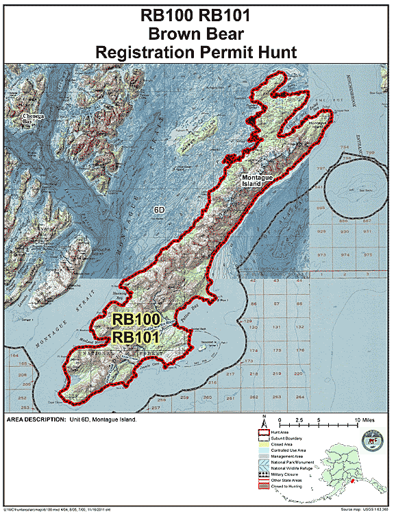 Map of brbear hunt number rb100