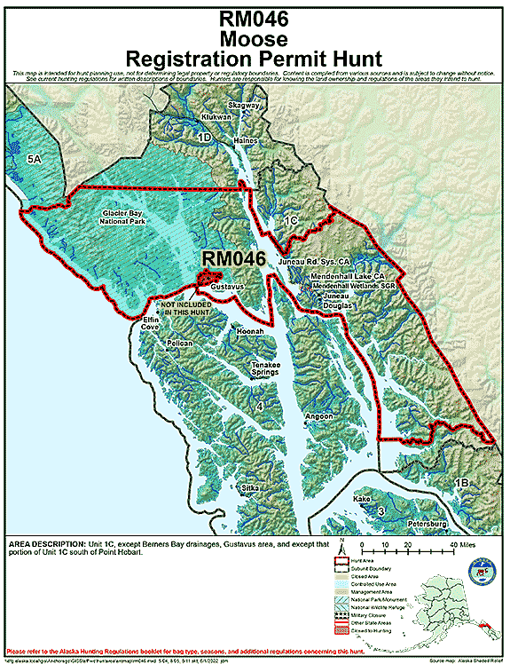 Map of moose hunt number rm046