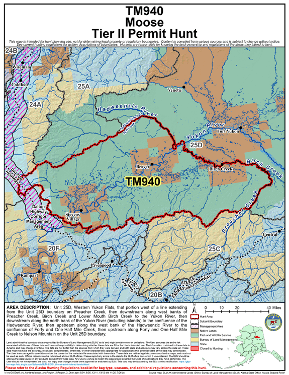 Map of moose hunt number tm940