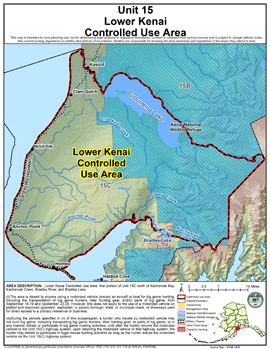 Map of Lower Kenai Controlled Use Area