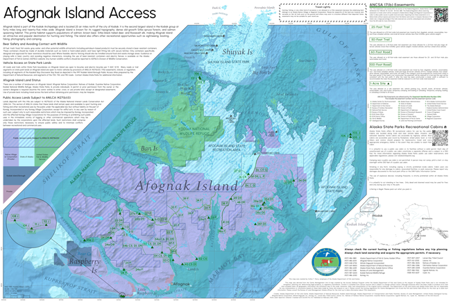 Afognak Island Map