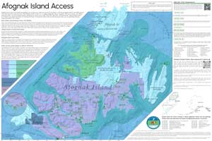 Map of Afognak Island