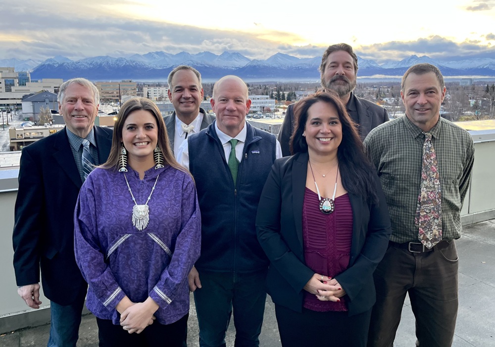 Group photo October 2025; board members at the Dena’ina Civic and Convention Center in Anchorage