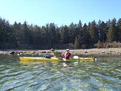 Skimming past Khantaak Island